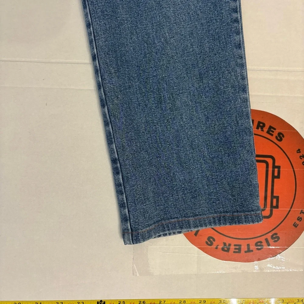 Lauren Jean co. Ralph Lauren Vtg‎ Sz 10 blue denim Jean 5 pocket straight leg